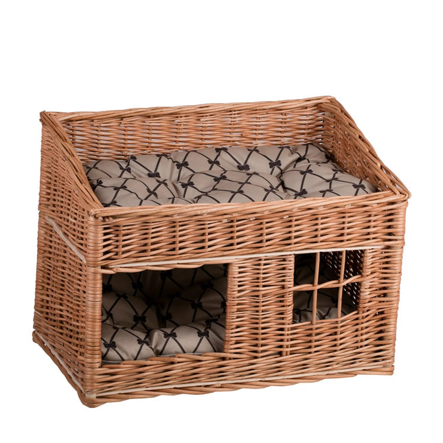 Estrella Wicker Cat House