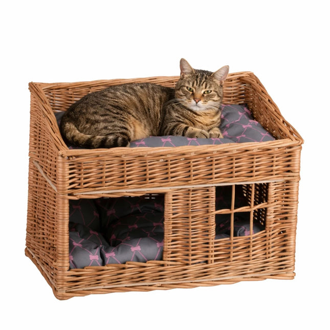 Estrella Wicker Cat House