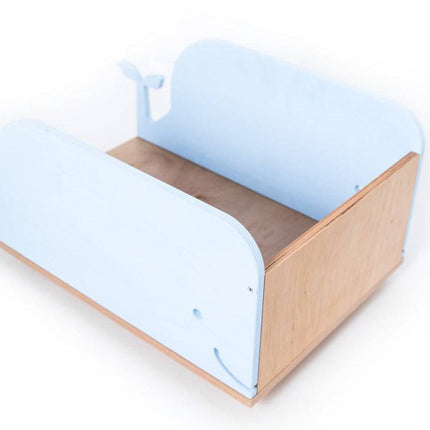Kids Toy Storage Box on Wheels - Whale