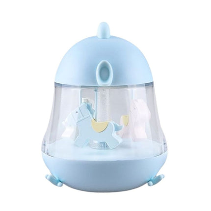 Lamp with Carousel and Music - Blue