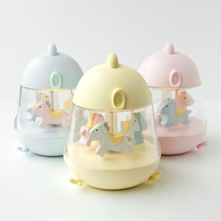 Lamp with Carousel and Music - Blue
