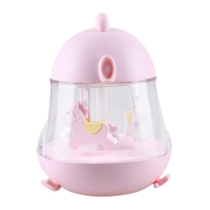 Lamp with Carousel and Music - Pink
