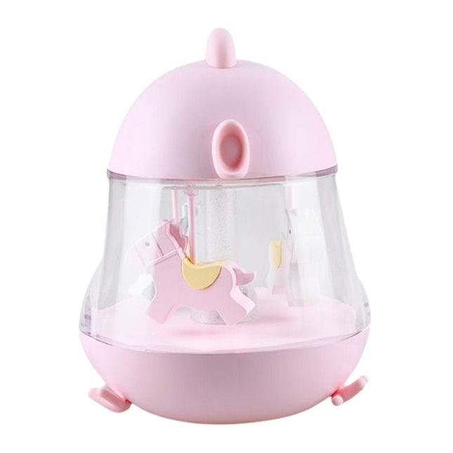 Lamp with Carousel and Music - Pink - LoveStyle World
