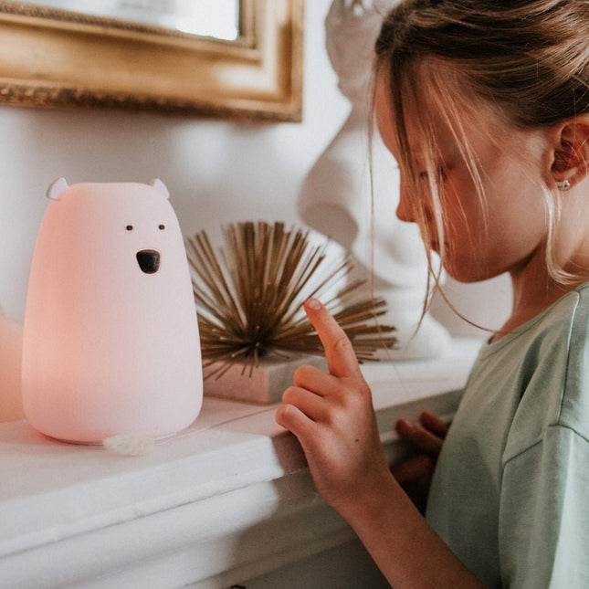 Big Bear Silicone Lamp with Remote - Pink - LoveStyle World