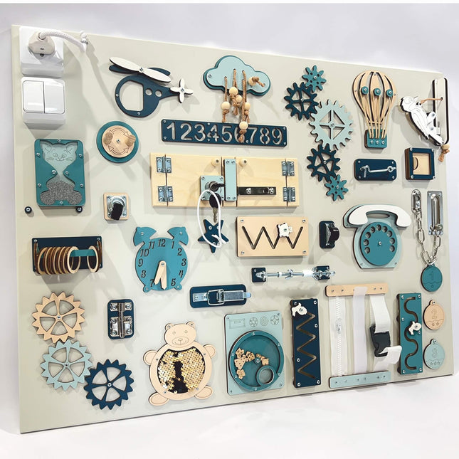 Extra large Montessori sensory busy board (60×80 cm) - LoveStyle World