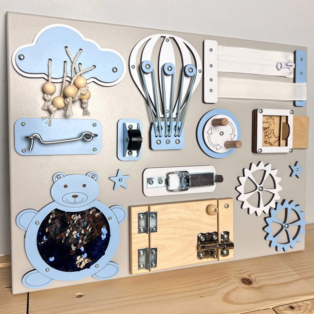 Extra small busy board with doors (30×40 cm) - LoveStyle World