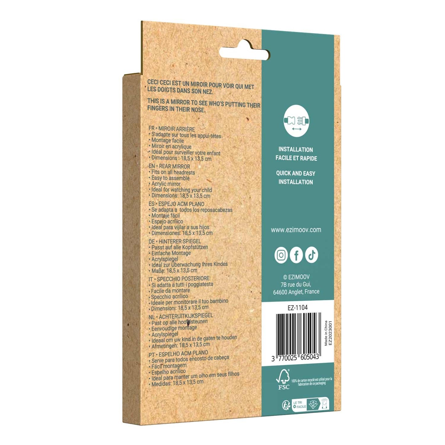 Rear Facing Car Seat Mirror