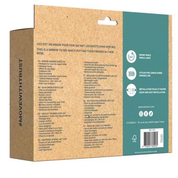 Baby Car Mirror with LED Light