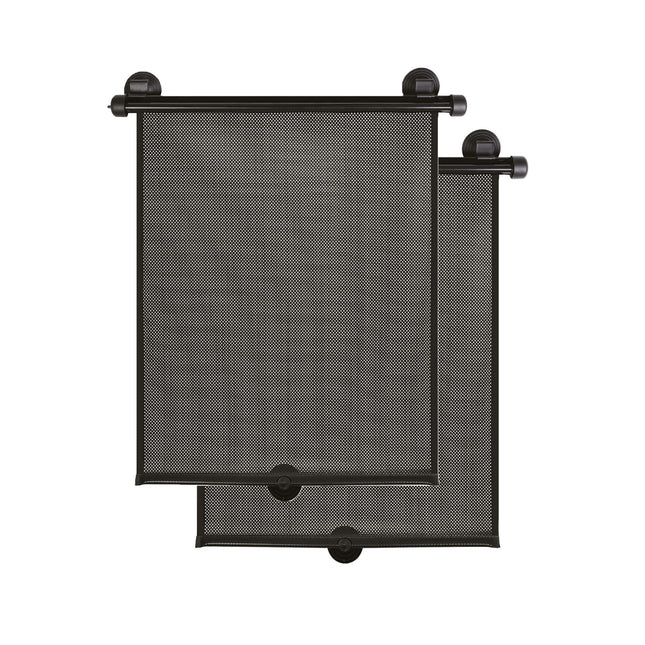 Suction Cup Car Side Window Retractable Sunshade - 2 pack