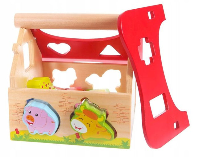 Farmhouse Shape Sorter With Animals - LoveStyle World