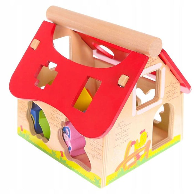 Farmhouse Shape Sorter With Animals - LoveStyle World