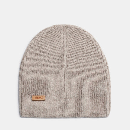 Natural Baby Alpaca Wool Fisherman's Rib Beanie
