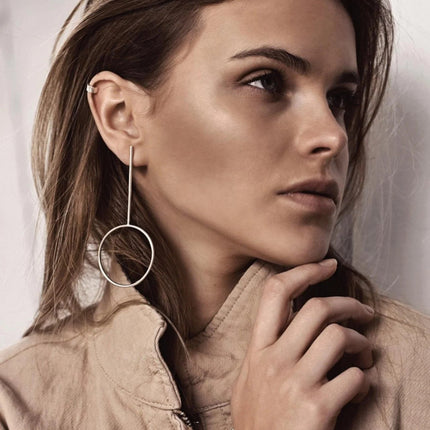 Flat Upper Ear Cuff - Silver