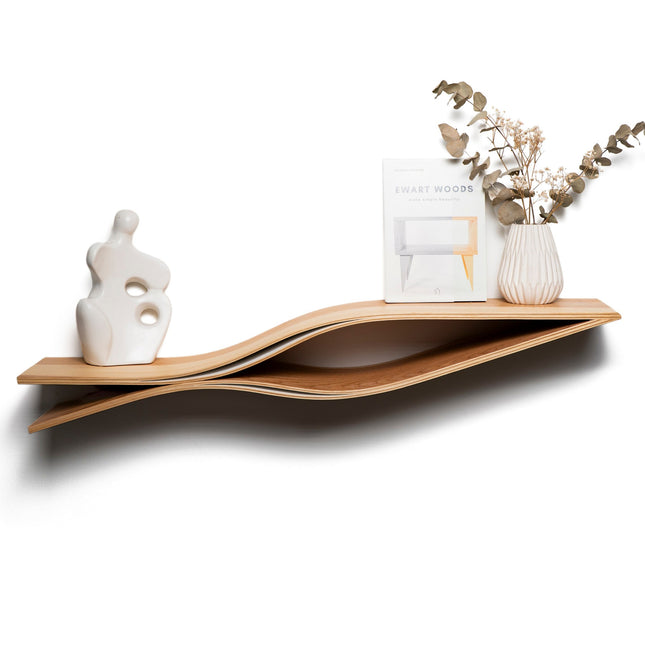 Floating Wooden Wall Shelf - Fish - LoveStyle World