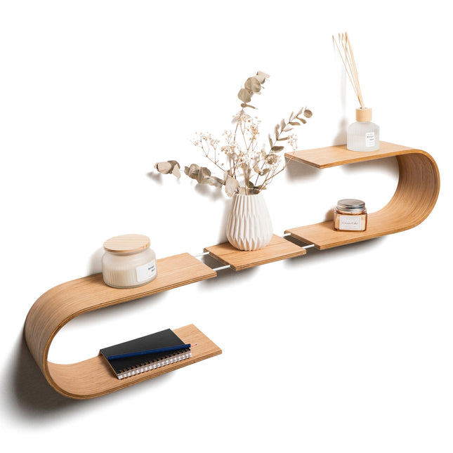 Floating Wooden Wall Shelf - Luno - LoveStyle World