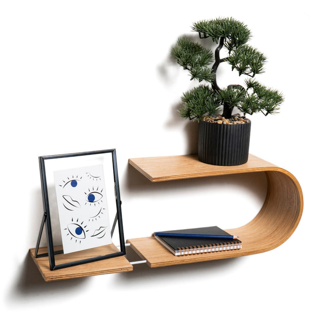 Floating Wooden Wall Shelf - Luno - LoveStyle World