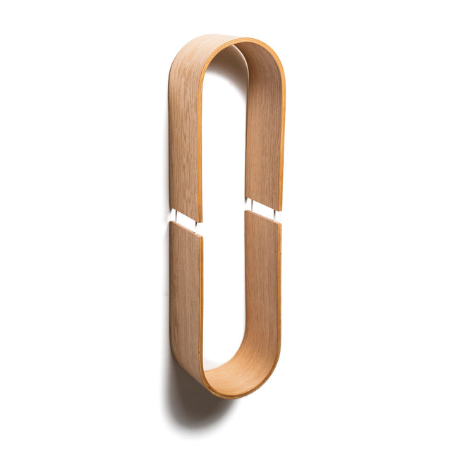 Floating Wooden Wall Shelf - Oval - LoveStyle World