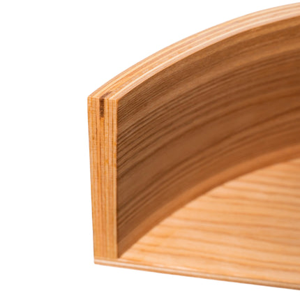 Floating Wooden Wall Shelf - Pie