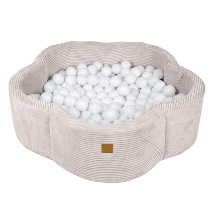 Foam Baby Ball Pit - Aesthetic Ecru Flower