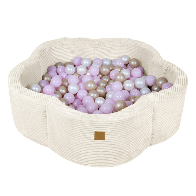 Baby Ball Pit, Foam, Without Balls - Aesthetic Vanilla Flower - LoveStyle World