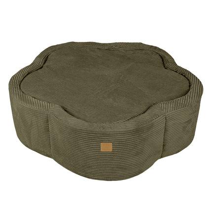 Foam Baby Ball Pit - Aesthetic Khaki Flower