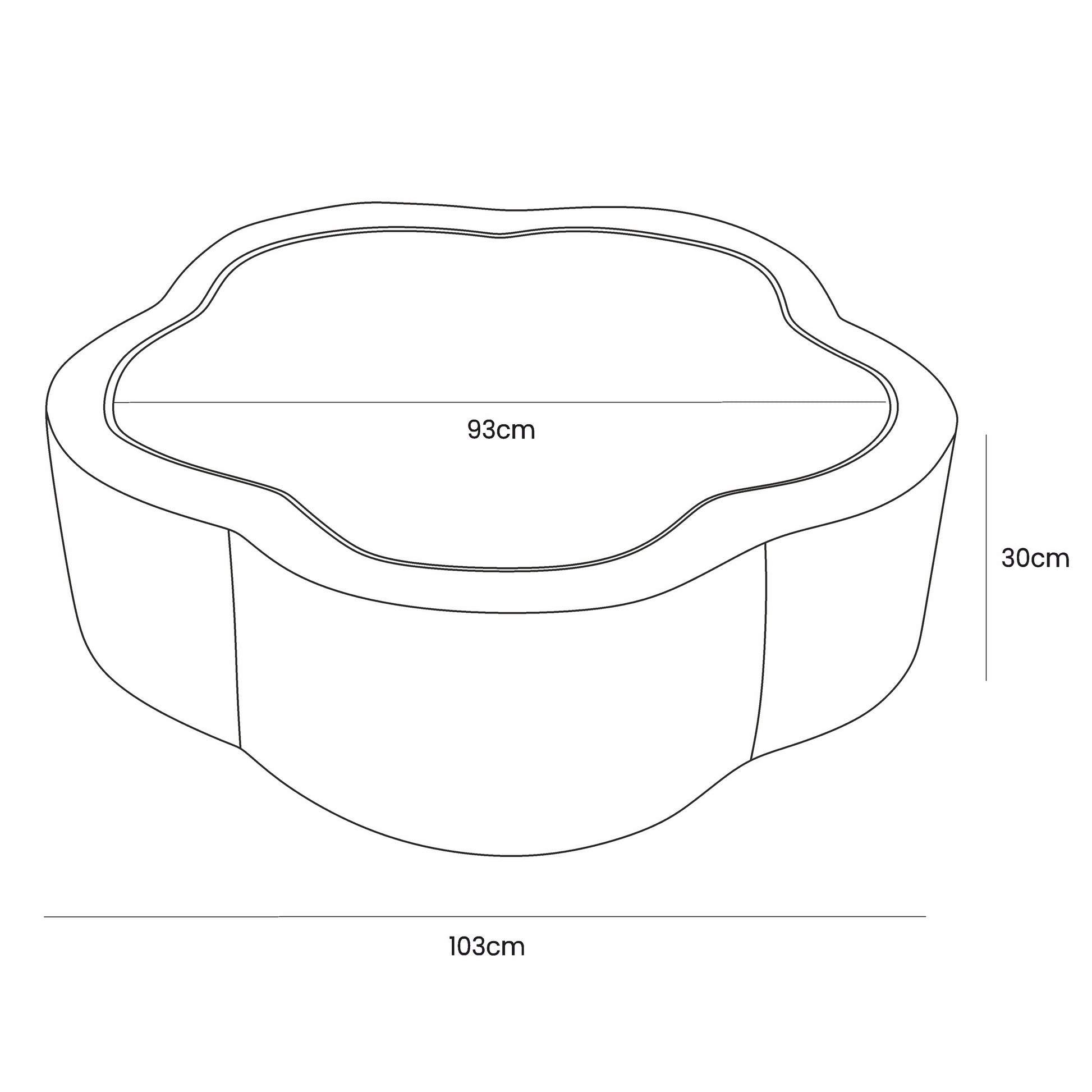 Foam Baby Ball Pit - Aesthetic Khaki Flower