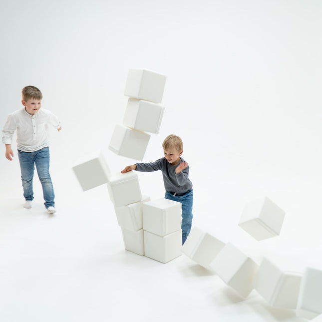 Foam Mega Cube Building Block - Ivory - LoveStyle World