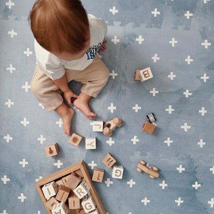 Foam Puzzle Playmat - Cross Azure
