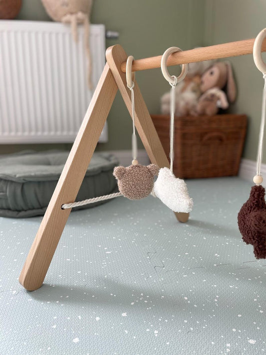 Foam Puzzle Playmat - Spots Olive