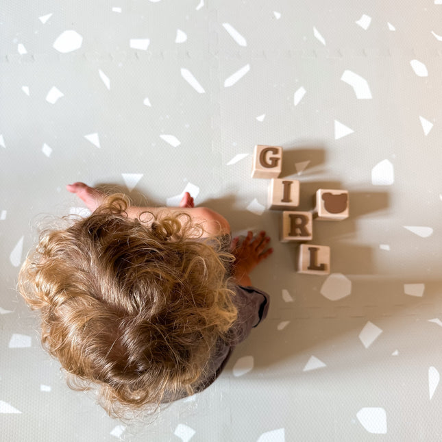 Foam Puzzle Playmat - Terrazzo Dove - LoveStyle World