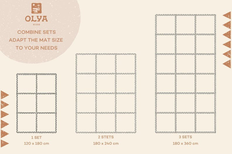 Foam Puzzle Playmat - Vintage Beige