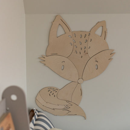 Fox Forest Animal - Wooden Wall Decoration