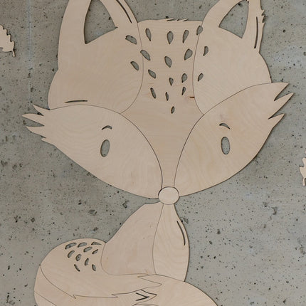 Fox Forest Animal - Wooden Wall Decoration