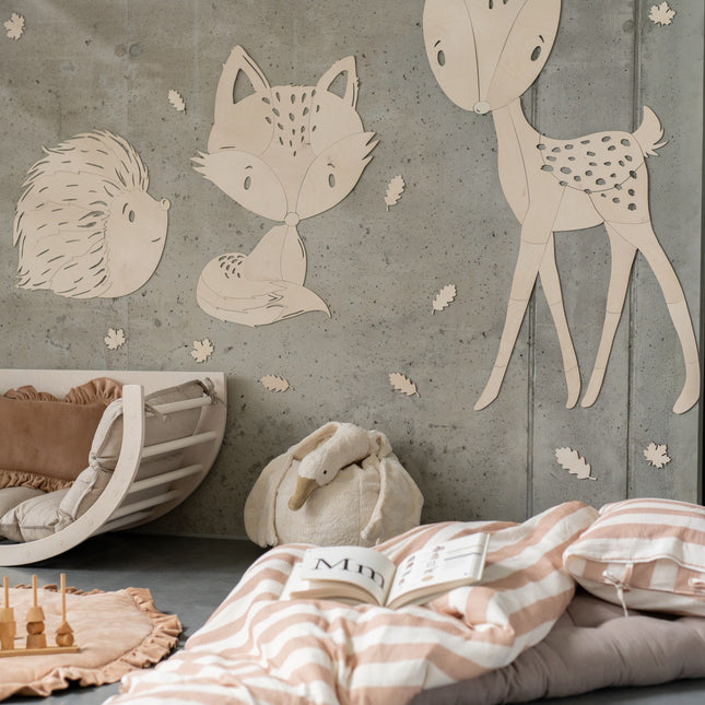 Fox Forest Animal - Wooden Wall Decoration - LoveStyle World