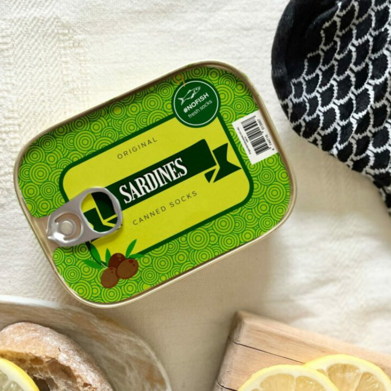 French Sardine Unisex Socks in a Can (Size 35-46)