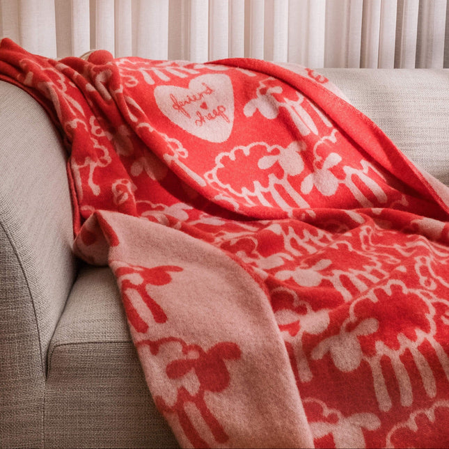 Friendsheep wool throw
