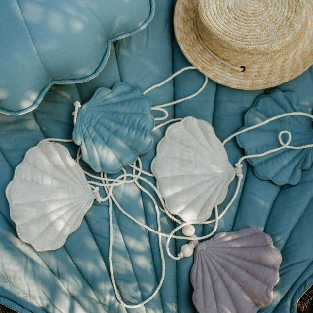 Shell Garland - Dusty Blue