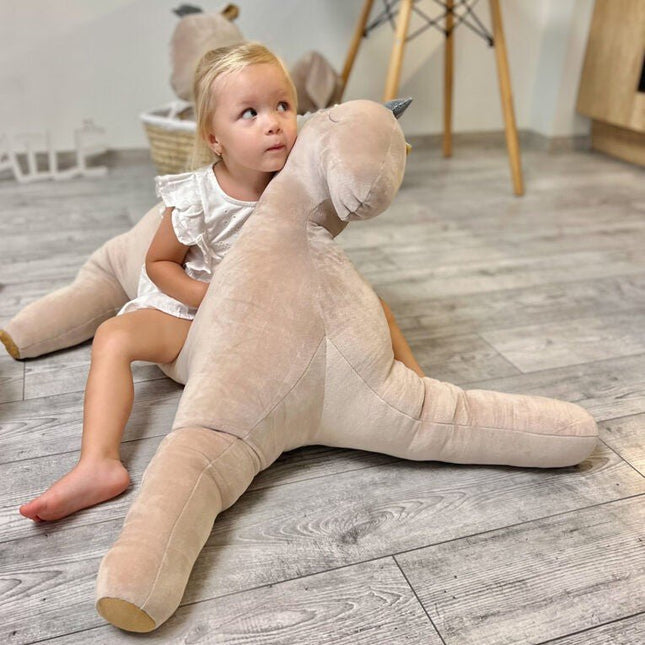 Giant Soft Toy Wingless Pegasus – Creamy - LoveStyle World