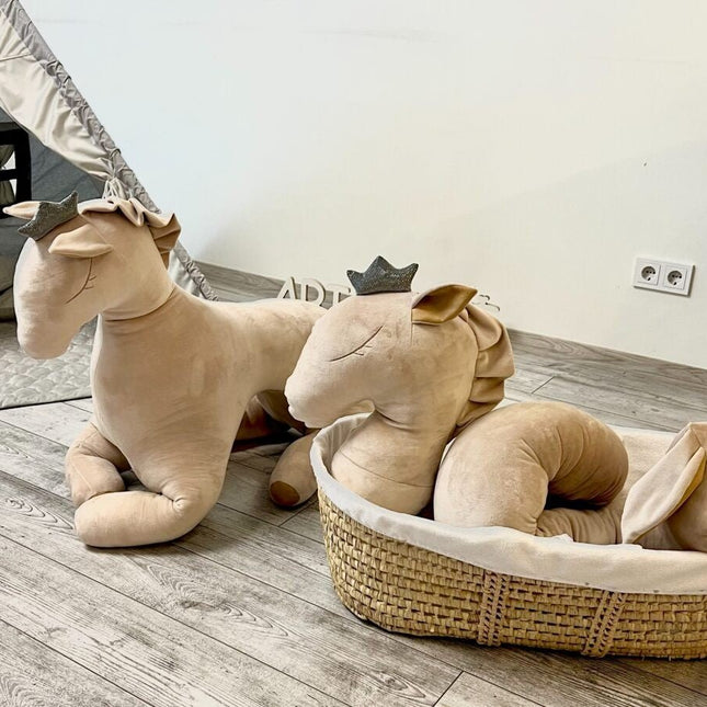 Giant Soft Toy Wingless Pegasus – Creamy - LoveStyle World