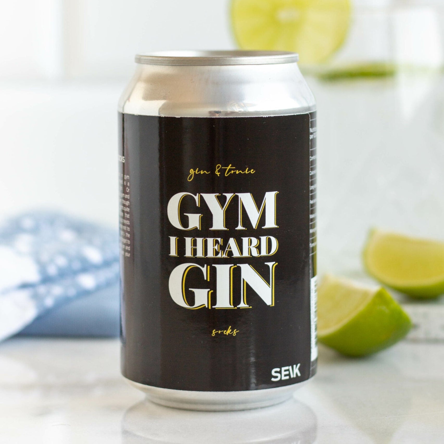 Gym? I heard Gin! - Gin & Tonic sokid (suurus 40-46)