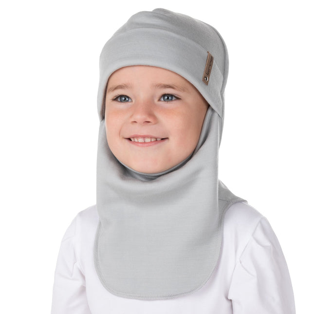 Grey Merino Wool Balaclava