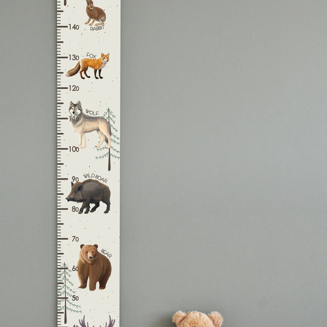 Growth Chart For Kids - Wild Animals - LoveStyle World