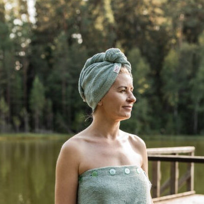 Hair Wrap for Women -  Bamboo Terry