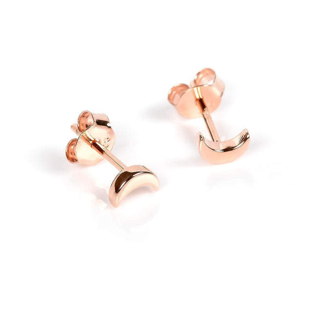 Half Moon Earrings - Rose Gold and Silver - LoveStyle World