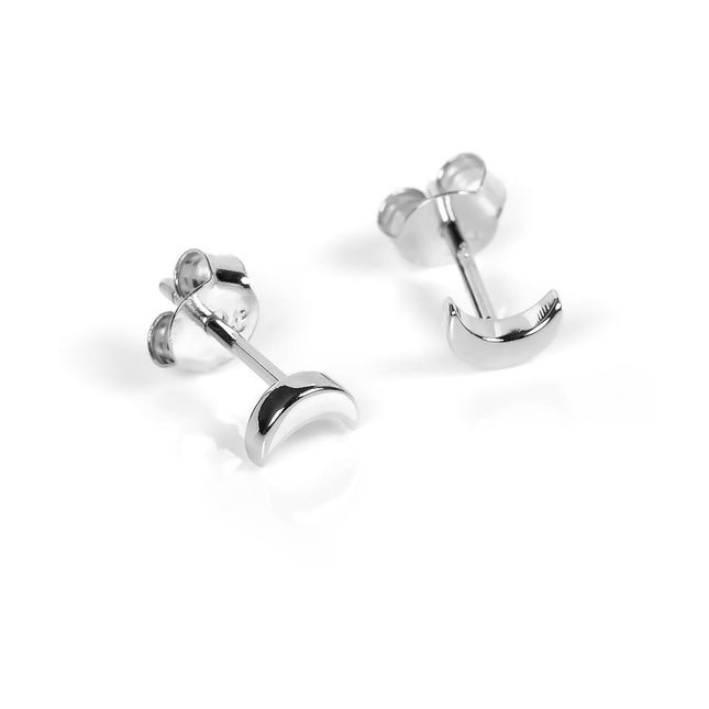 Half Moon Earrings - Rose Gold and Silver - LoveStyle World