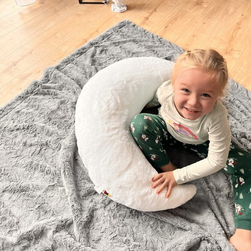 Handcrafted Giant Moon Pillow for Babies & Toddlers 