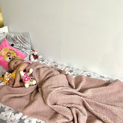 Handmade Bedspread & Blanket Teddy - Dusty Pink
