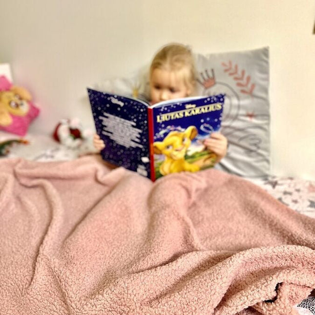 Handmade Bedspread & Blanket Teddy - Dusty Pink - LoveStyle World