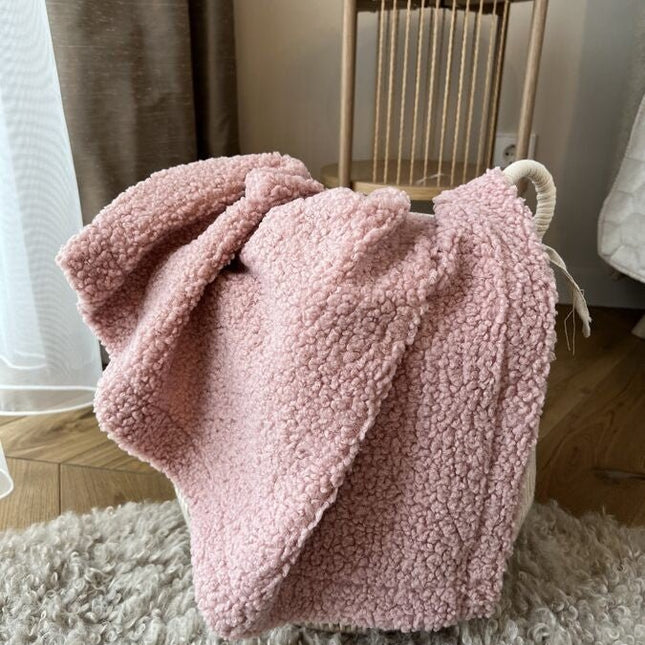 Handmade Bedspread & Blanket Teddy - Dusty Pink - LoveStyle World