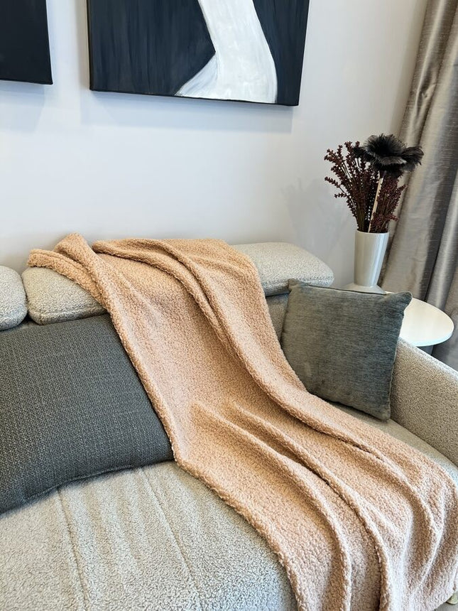 Handmade Bedspread & Blanket Teddy - Sand